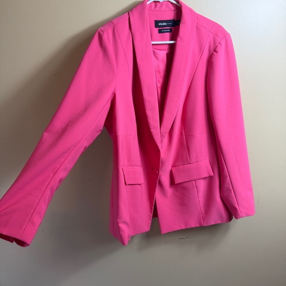 NWOT Torrid 1 hot pink longline blazer 1X - Picture 5 of 7